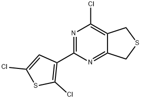 4-Chloro-2-(2,5-dichloro-3-thienyl)-5,7-dihydrothieno[3,4-d]pyrimidine Structure
